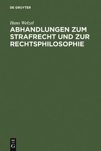 Produktbild: Abhandlungen zum Strafrecht und zur Rechtsphilosophie