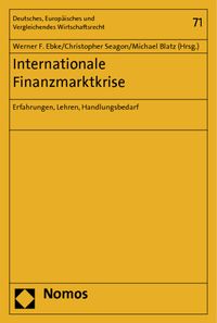 Produktbild: Internationale Finanzmarktkrise