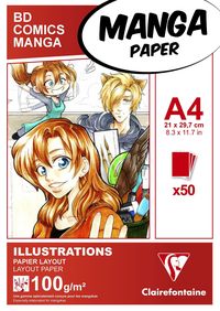 Produktbild Layoutblock für Mangas und Comics A4 50 Blatt 100g