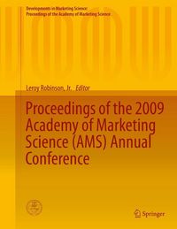 Produktbild: Proceedings of the 2009 Academy of Marketing Science (AMS) Annual Conference