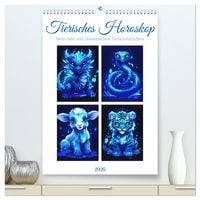 Produktbild: Tierisches Horoskop (hochwertiger Premium Wandkalender 2026 DIN A2 hoch), Kunstdruck in Hochglanz