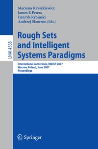 Produktbild: Rough Sets and Intelligent Systems Paradigms