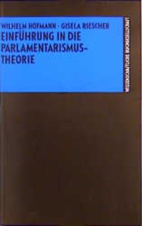 Produktbild: Einführung in die Parlamentarismustheorie