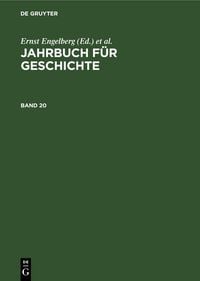 Produktbild: Jahrbuch f&uuml;r Geschichte. Band 20