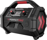 Produktbild: PerfectPro Perfectpro Rocktagon 18v Baustellenradio DAB+, FM Schwarz, Rot