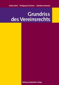 Produktbild: Grundriss des Vereinsrechts