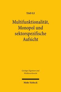 Produktbild: Multifunktionalit&auml;t, Monopol und sektorspezifische Aufsicht