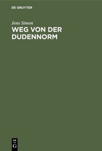 Produktbild: Weg von der Dudennorm