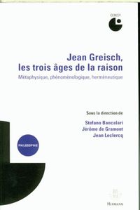 Produktbild: Jean greisch, les trois ages de