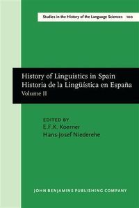 Produktbild: History of Linguistics in Spain/Historia de la Linguistica en Espana