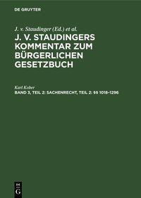 Produktbild: Sachenrecht, Teil 2: &sect;&sect; 1018-1296