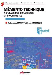 Produktbild: M&eacute;mento technique &agrave; l'usage des biologistes et biochimistes