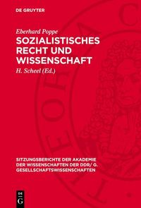 Produktbild: Sozialistisches Recht und Wissenschaft