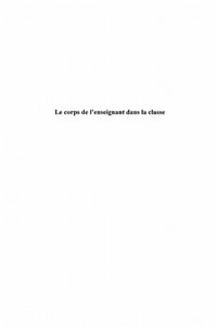 Produktbild: Le corps de l'enseignant dans la classe