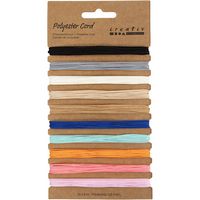 Produktbild: Creativ Company Polyesterschnur, Dicke 0,6 mm, sortierte Farben, 10x4 m