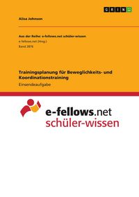 Produktbild: Trainingsplanung f&uuml;r Beweglichkeits- und Koordinationstraining