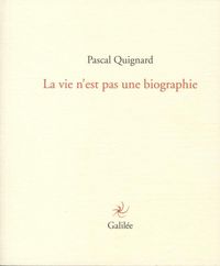 Produktbild: La vie n'est pas une biographie
