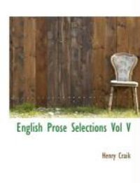 Produktbild: English Prose Selections Vol V