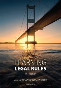 Produktbild: Holland, J: Learning Legal Rules