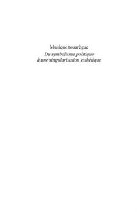 Produktbild: Musique touaregue - du symbolisme politi