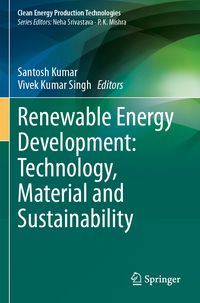 Produktbild: Renewable Energy Development: Technology, Material and Sustainability