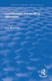 Produktbild: Lord Chatham and the Whig Opposition