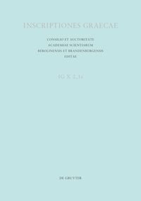 Produktbild: Inscriptiones Thessalonicae et viciniae