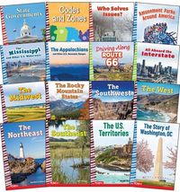 Produktbild: Around the United States Social Studies Readers 16-Book Set