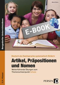 Produktbild: Artikel, Pr&auml;positionen & Nomen - Schule 3/4