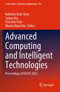 Produktbild: Advanced Computing and Intelligent Technologies
