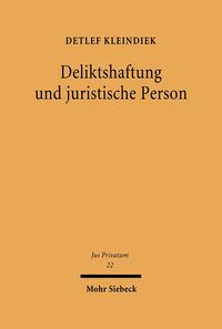 Produktbild: Deliktshaftung und juristische Person