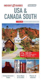 Produktbild: Insight Guides Travel Map USA & Canada South (Insight Maps)