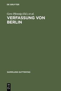 Produktbild: Verfassung von Berlin