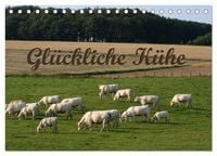 Produktbild: Gl&uuml;ckliche K&uuml;he (Tischkalender 2026 DIN A5 quer), CALVENDO Monatskalender
