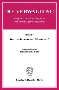 Produktbild: Staatsrechtslehre als Wissenschaft.