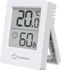 Produktbild: Renkforce RF-6417554 Funk-Thermo-/Hygrometer Wei&szlig; RF-6417554