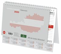 Bild vom Artikel Schreibtischkalender Österreich 2023. Kleiner Tischkalender zum Aufstellen. Klappkalender mit österreichischen Feiertagen und Schulferien. 24x18 cm vom Autor 