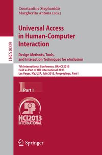 Produktbild: Universal Access in Human-Computer Interaction: Design Methods, Tools, and Interaction Techniques for eInclusion