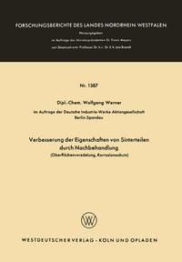 Produktbild: Verbesserung der Eigenschaften von Sinterteilen durch Nachbehandlung