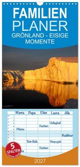 Produktbild: Familienplaner 2027 - GR&Ouml;NLAND - EISIGE MOMENTE mit 5 Spalten (Wandkalender, 21 x 45 cm) CALVENDO