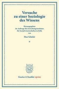 Produktbild: Versuche zu einer Soziologie des Wissens.
