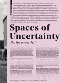 Produktbild: Spaces of Uncertainty - Berlin revisited