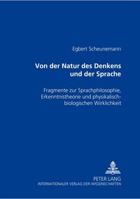 Produktbild: Von der Natur des Denkens und der Sprache