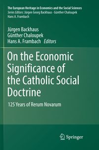 Produktbild: On the Economic Significance of the Catholic Social Doctrine