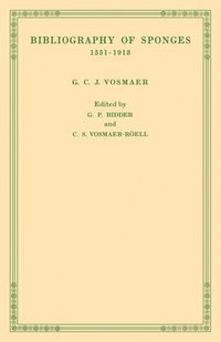 Produktbild: Bibliography of Sponges 1551 1913