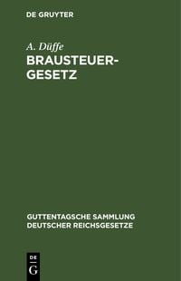 Produktbild: Brausteuergesetz