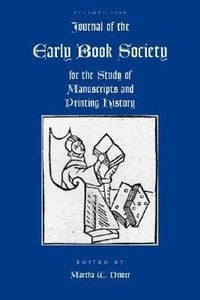 Produktbild: Journal of the Early Book Society Vol 11