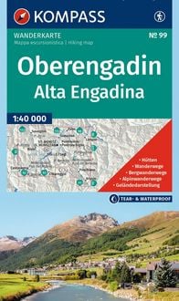 Produktbild: KOMPASS Wanderkarte 99 Oberengadin / Alta Engadina 1:40.000