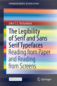 Produktbild: The Legibility of Serif and Sans Serif Typefaces