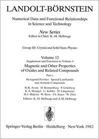 Produktbild: Hexagonal Ferrites, Special Lanthanide and Actinide Compounds / Hexagonale Ferrite, spezielle Lanthaniden- und Actinidenverbindungen